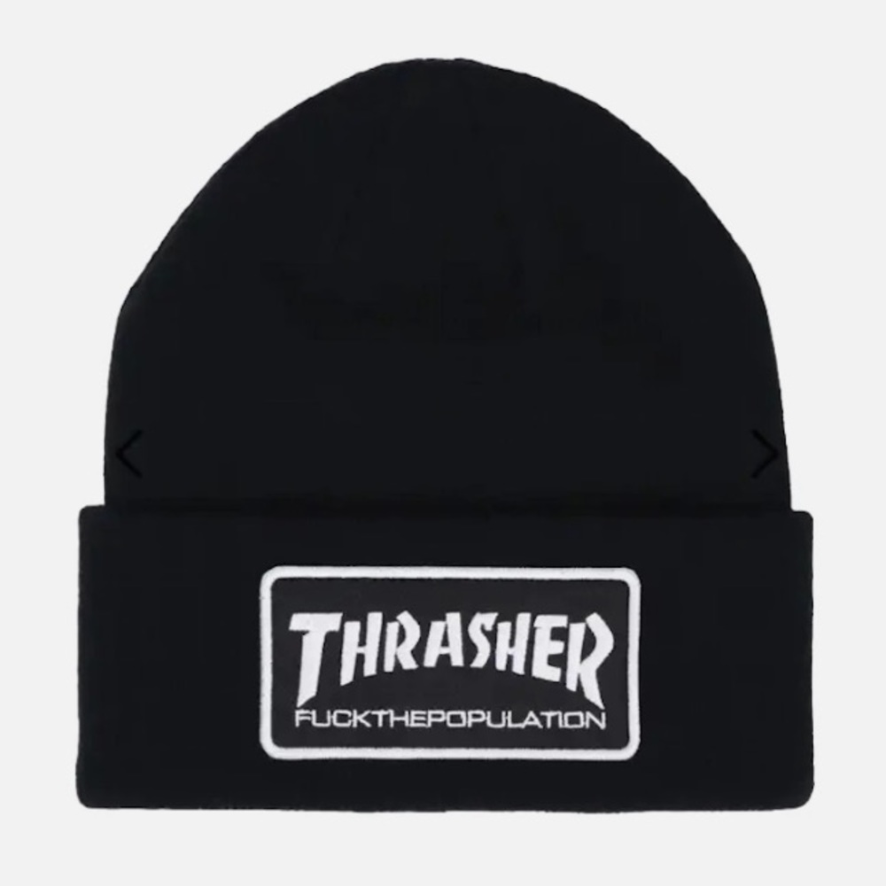 FTP + THRASHER logo beanie hat